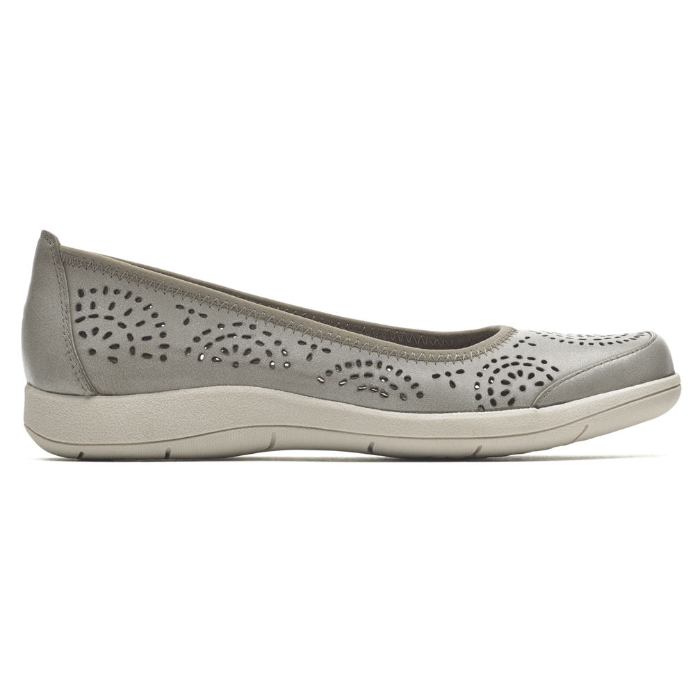 Slip-Ons Rockport Mujer Mexico - Daisey Ballet Grises - FCBWL7309